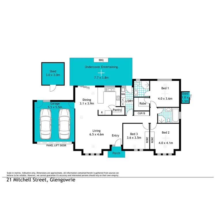 Floorplan of Homely house listing, 21 Mitchell Street, Glengowrie SA 5044