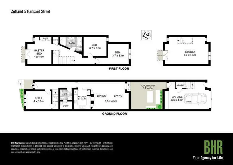 Floorplan of Homely house listing, 5 Hansard Street, Zetland NSW 2017