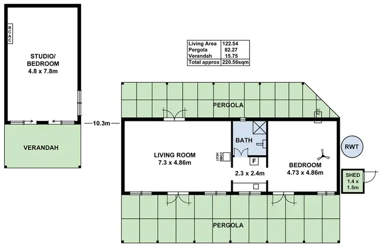 Floorplan of Homely house listing, 79 H Muellers Road, Mount Pleasant SA 5235