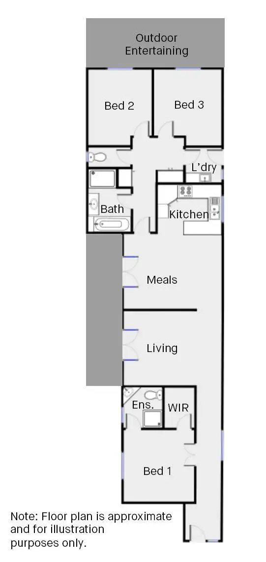 Floorplan of Homely house listing, 73A Summer Drive, Buronga NSW 2739