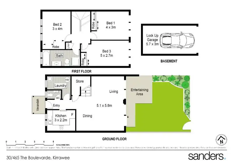 Floorplan of Homely townhouse listing, 30/465-479 The Boulevarde, Kirrawee NSW 2232