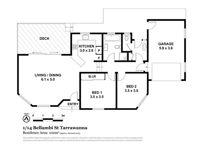 Floorplan of Homely villa listing, 1/14 Bellambi Street, Tarrawanna NSW 2518