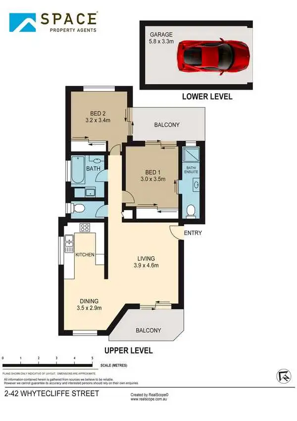 Floorplan of Homely apartment listing, 2/42 Whytecliffe Street, Albion QLD 4010