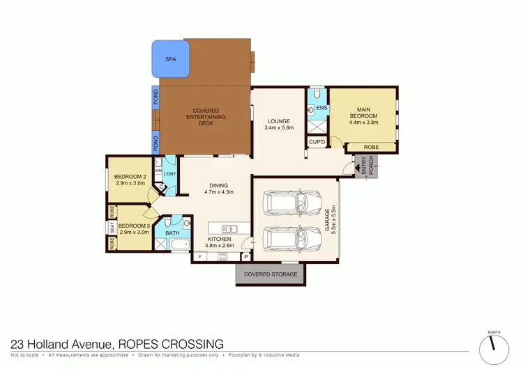 Floorplan of Homely house listing, 23 Holland Avenue, Ropes Crossing NSW 2760