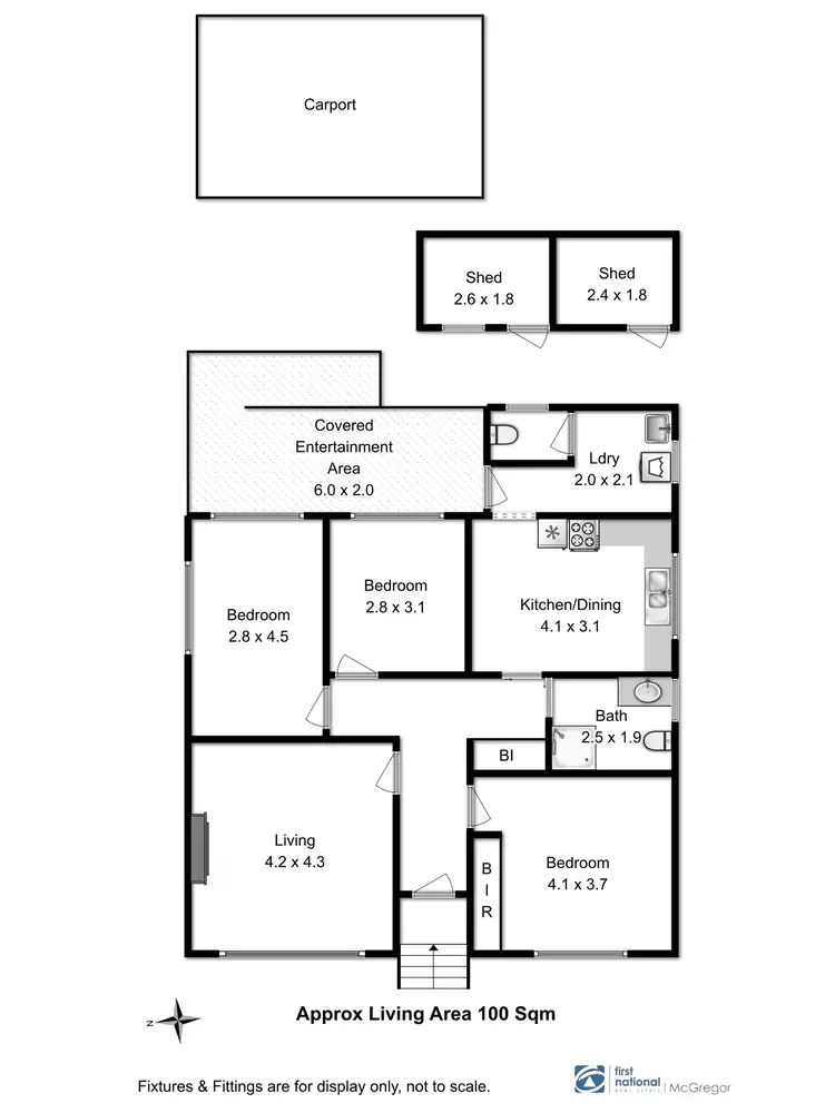 Floorplan of Homely house listing, 55 Fletcher Avenue, Moonah TAS 7009