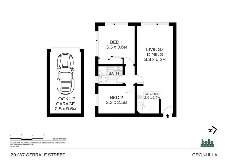 Floorplan of Homely unit listing, 29/37 Gerrale Street, Cronulla NSW 2230