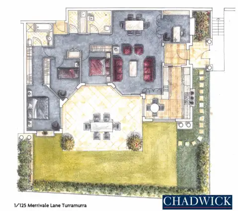 Floorplan of Homely apartment listing, 1/125 Merrivale Lane, Turramurra NSW 2074