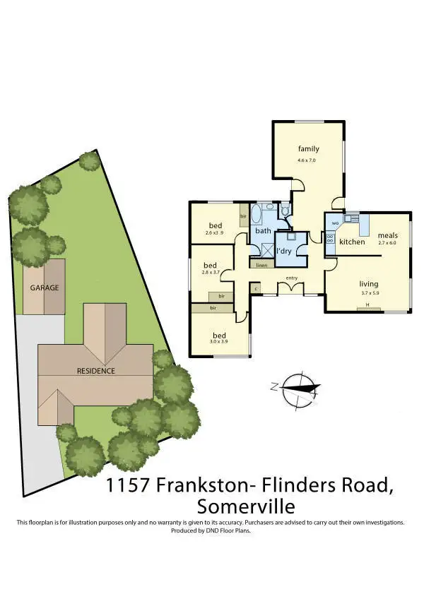 Floorplan of Homely house listing, 1157 Frankston Flinders Road, Somerville VIC 3912