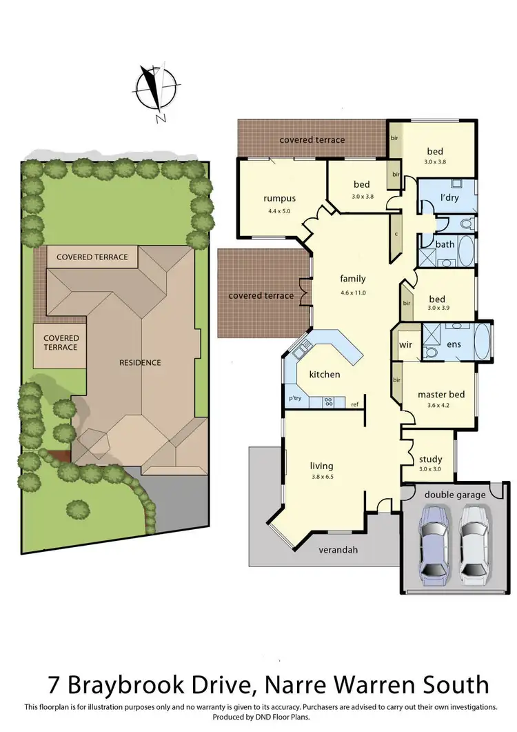 Floorplan of Homely house listing, 7 Braybrook Drive, Narre Warren South VIC 3805