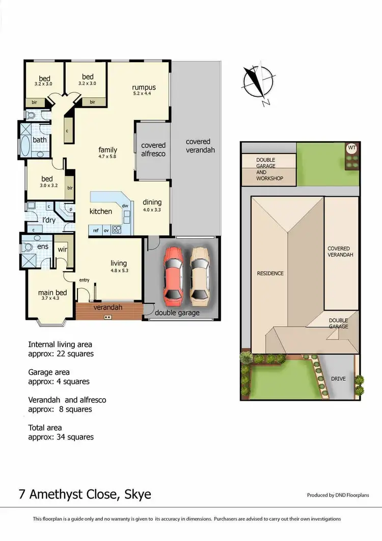 Floorplan of Homely house listing, 7 Amethyst Close, Skye VIC 3977