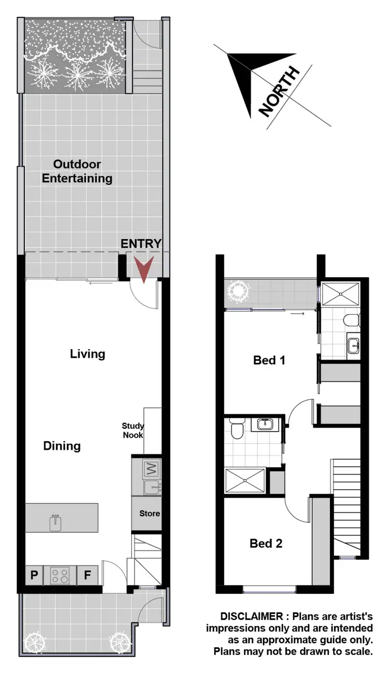 Floorplan of Homely townhouse listing, 16/56 Stuart Street, Griffith ACT 2603