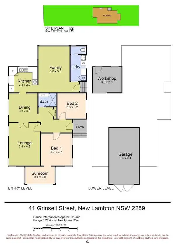 Floorplan of Homely house listing, 41 Grinsell Street, New Lambton NSW 2305