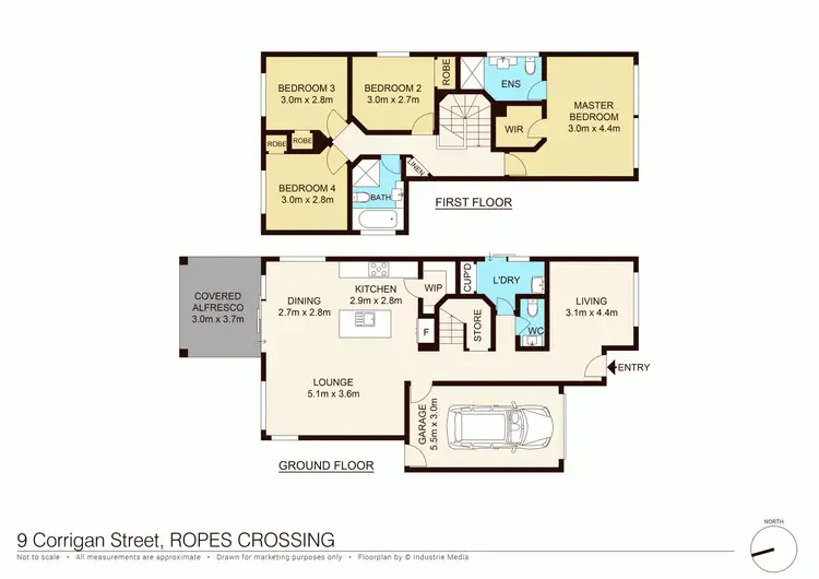 Floorplan of Homely house listing, 9 Corrigan Street, Ropes Crossing NSW 2760