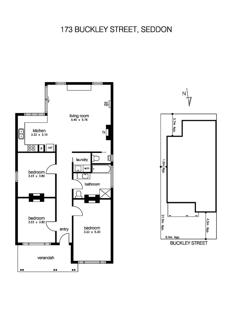 Floorplan of Homely house listing, 173 Buckley Street, Seddon VIC 3011