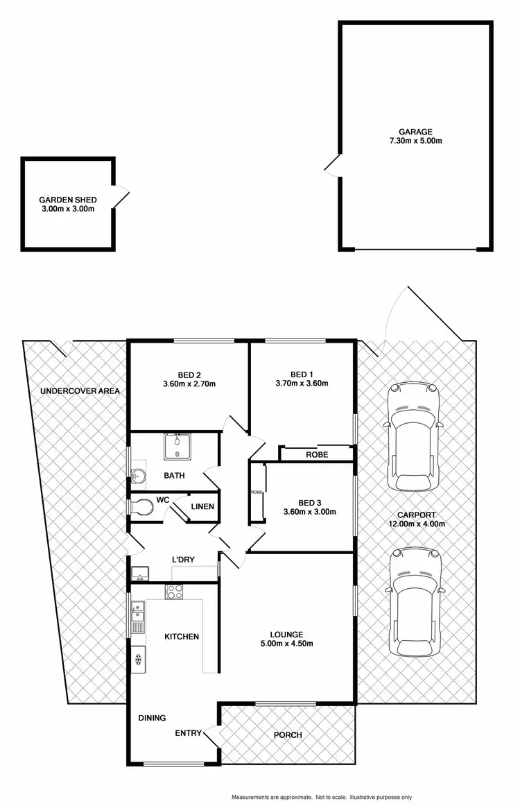 Floorplan of Homely house listing, 32 William Street, Rutherglen VIC 3685