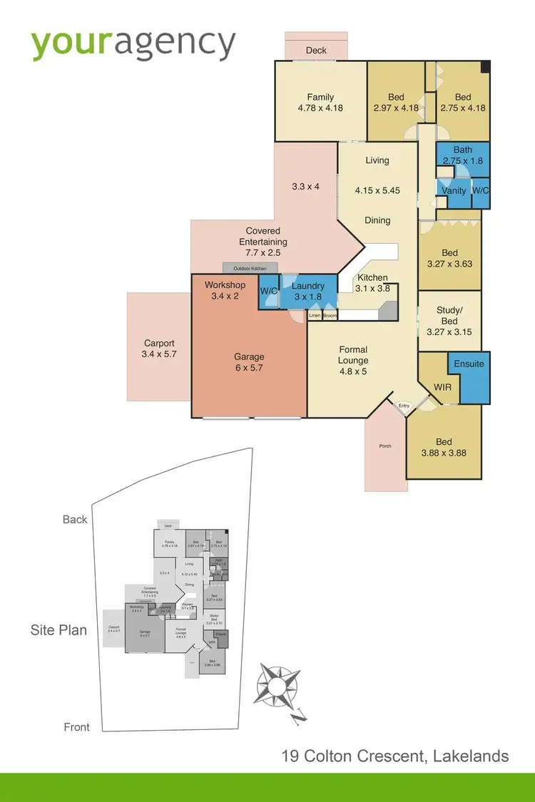 Floorplan of Homely house listing, 19 Colton Crescent, Lakelands NSW 2282