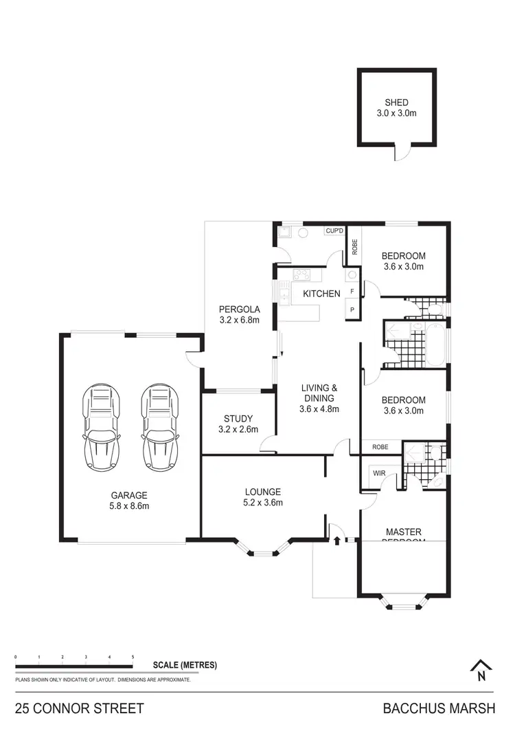 Floorplan of Homely house listing, 25 Connor Street, Bacchus Marsh VIC 3340