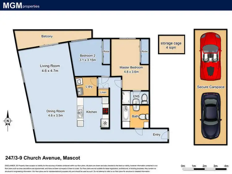 Floorplan of Homely unit listing, 247/3-9 Church Avenue, Mascot NSW 2020