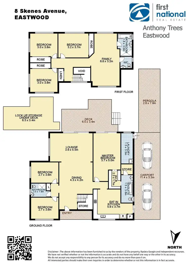 Floorplan of Homely house listing, 8 Skenes Avenue, Eastwood NSW 2122