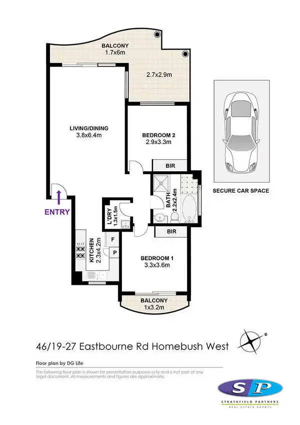 Floorplan of Homely apartment listing, 33/19-27 Eastbourne Road, Homebush West NSW 2140