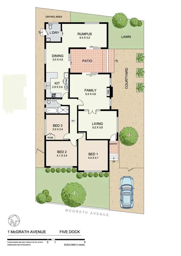 Floorplan of Homely house listing, 1 McGrath Avenue, Five Dock NSW 2046