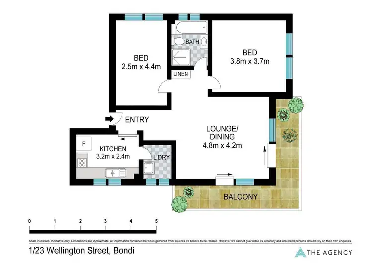 Floorplan of Homely apartment listing, 1/23 Wellington Street, Bondi NSW 2026