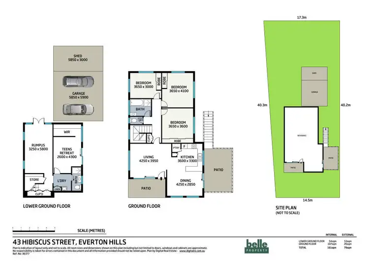 Floorplan of Homely house listing, 43 Hibiscus Street, Everton Hills QLD 4053