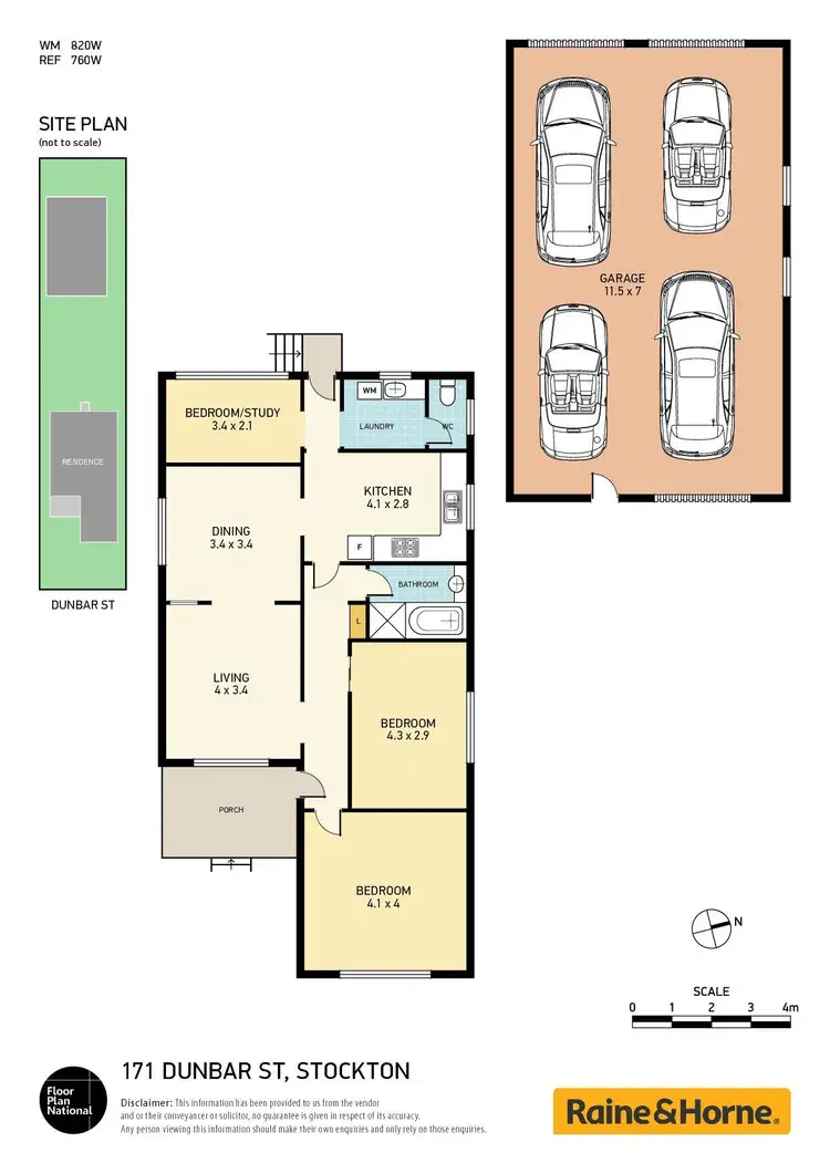 Floorplan of Homely house listing, 171 Dunbar Street, Stockton NSW 2295