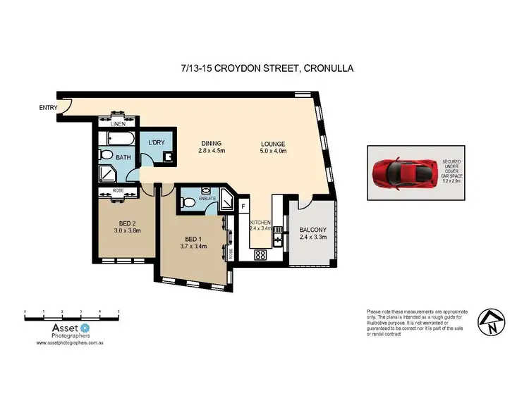 Floorplan of Homely apartment listing, 7/13-15 Croydon Street, Cronulla NSW 2230