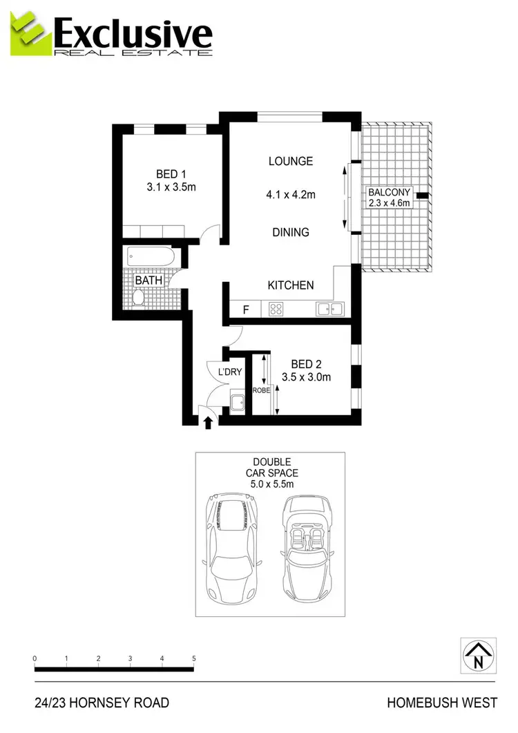 Floorplan of Homely apartment listing, 34/23-31 Hornsey Road, Homebush West NSW 2140