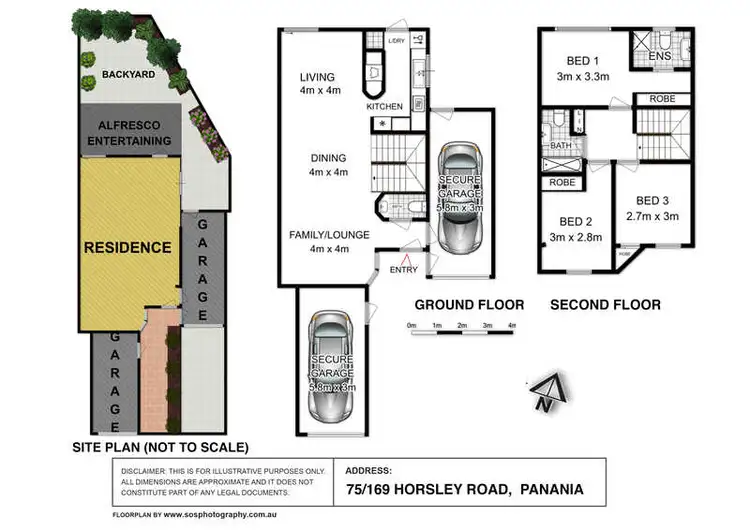 Floorplan of Homely townhouse listing, 75/169 Horsley Road, Panania NSW 2213