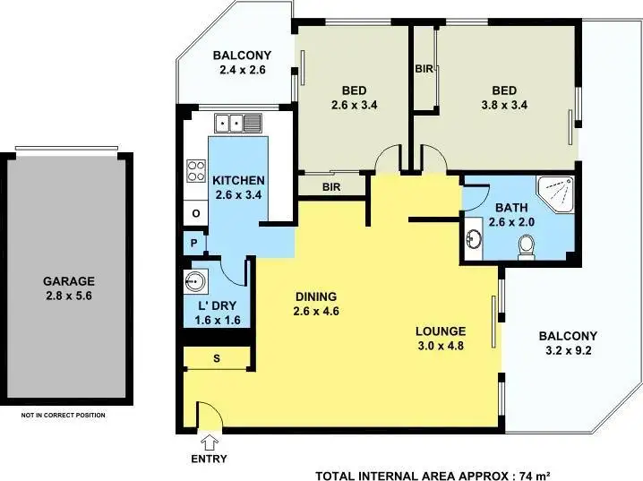 Floorplan of Homely unit listing, 8/56-58 Birmingham Street, Merrylands NSW 2160