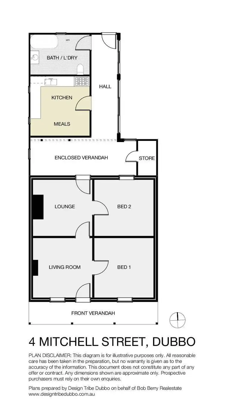 Floorplan of Homely house listing, 4 Mitchell Street, Dubbo NSW 2830
