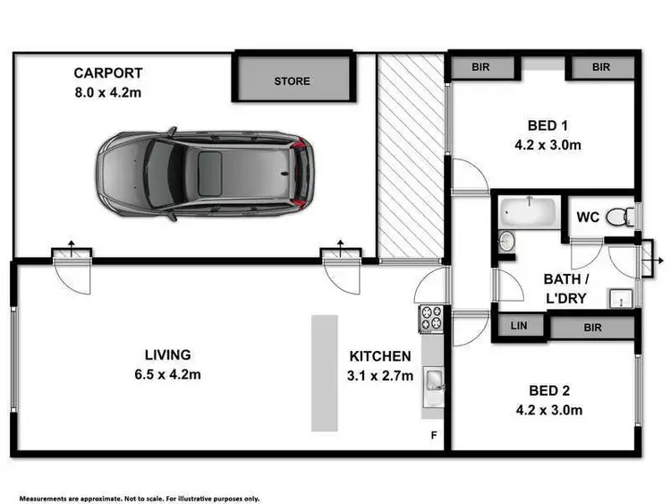 Floorplan of Homely block of units listing, 1, 2 & 3/979 Fairview Drive, North Albury NSW 2640