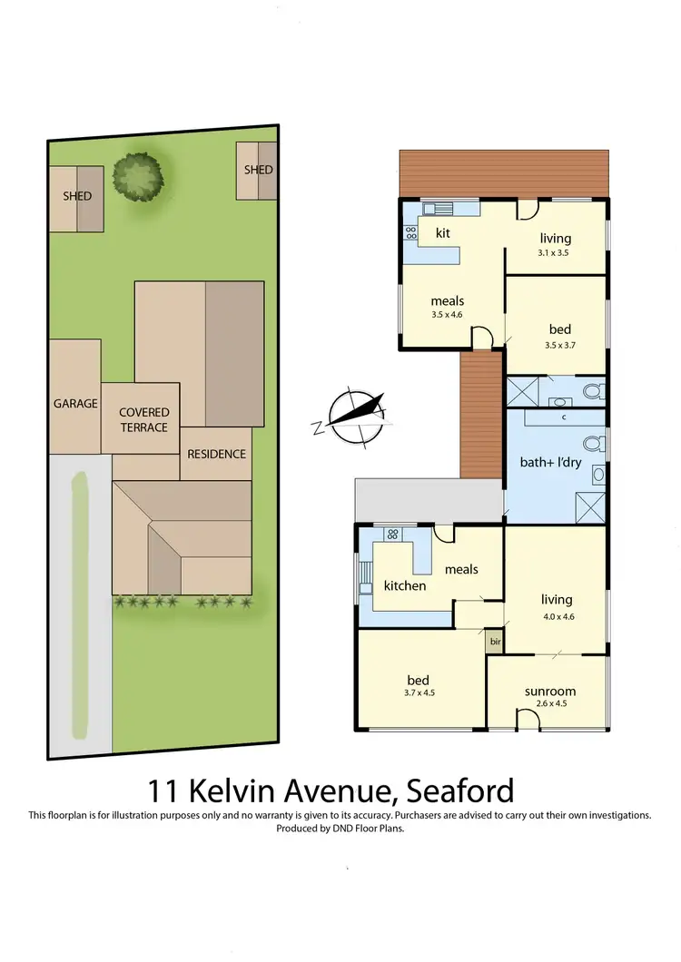 Floorplan of Homely house listing, 11 Kelvin Avenue, Seaford VIC 3198