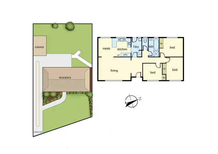 Floorplan of Homely house listing, 124 Loch Road, Dandenong North VIC 3175