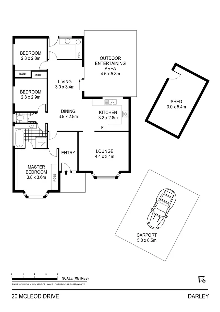 Floorplan of Homely house listing, 20 McLeod Drive, Bacchus Marsh VIC 3340