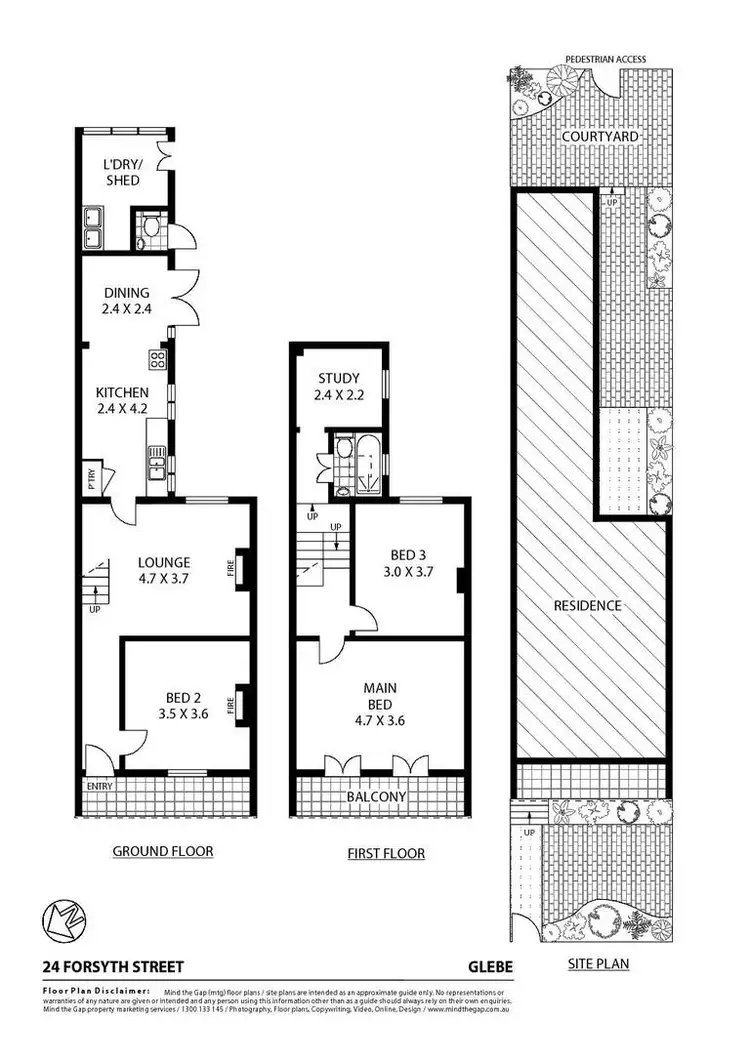 Floorplan of Homely house listing, 24 Forsyth Street, Glebe NSW 2037
