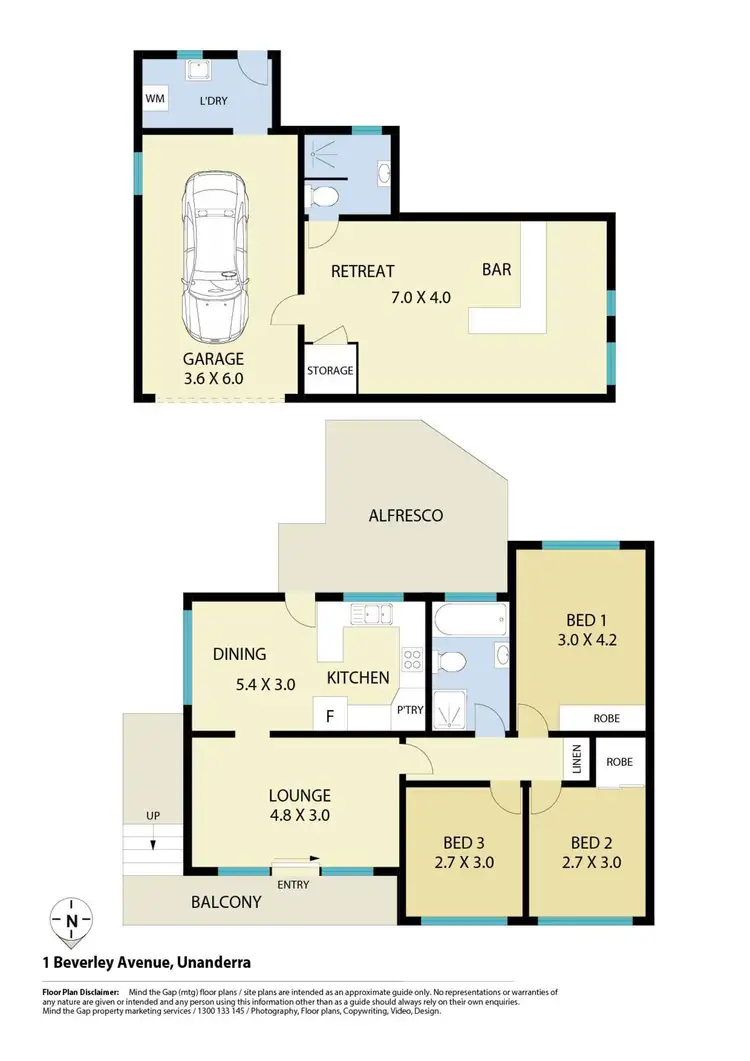 Floorplan of Homely house listing, 1 Beverley Avenue, Unanderra NSW 2526