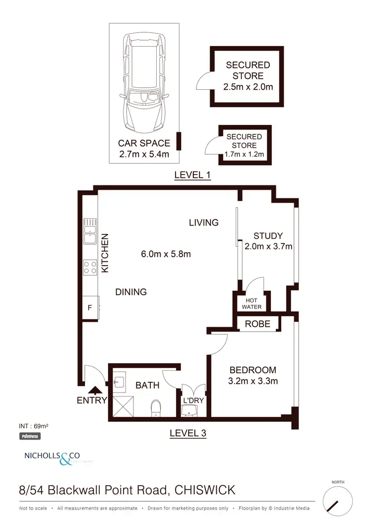 Floorplan of Homely apartment listing, 8/54 Blackwall Point Road, Chiswick NSW 2046