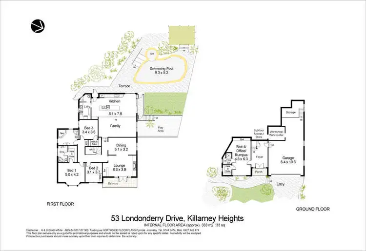Floorplan of Homely house listing, 53 Londonderry Drive, Killarney Heights NSW 2087