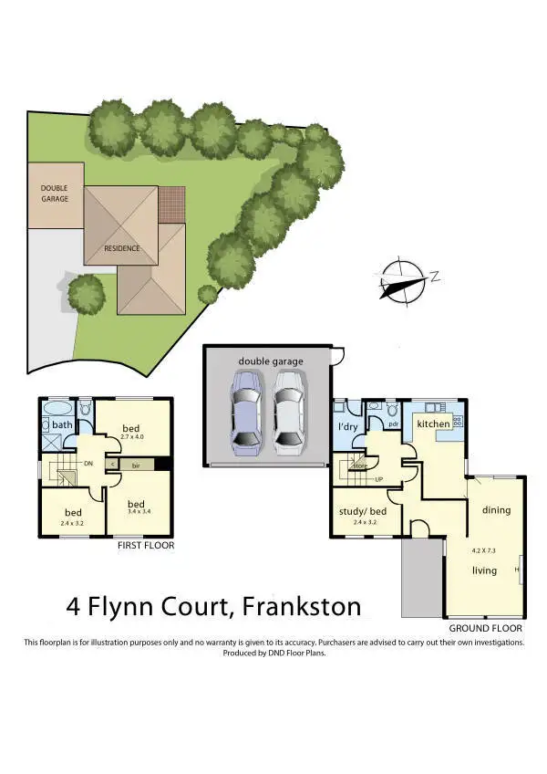 Floorplan of Homely house listing, 4 Flynn Court, Frankston VIC 3199