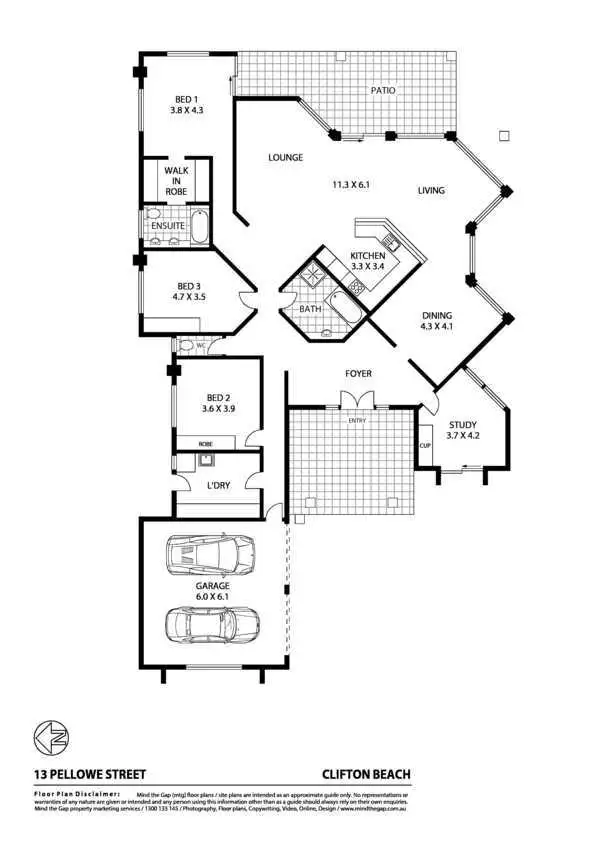 Floorplan of Homely house listing, 13 Pellowe Street, Clifton Beach QLD 4879