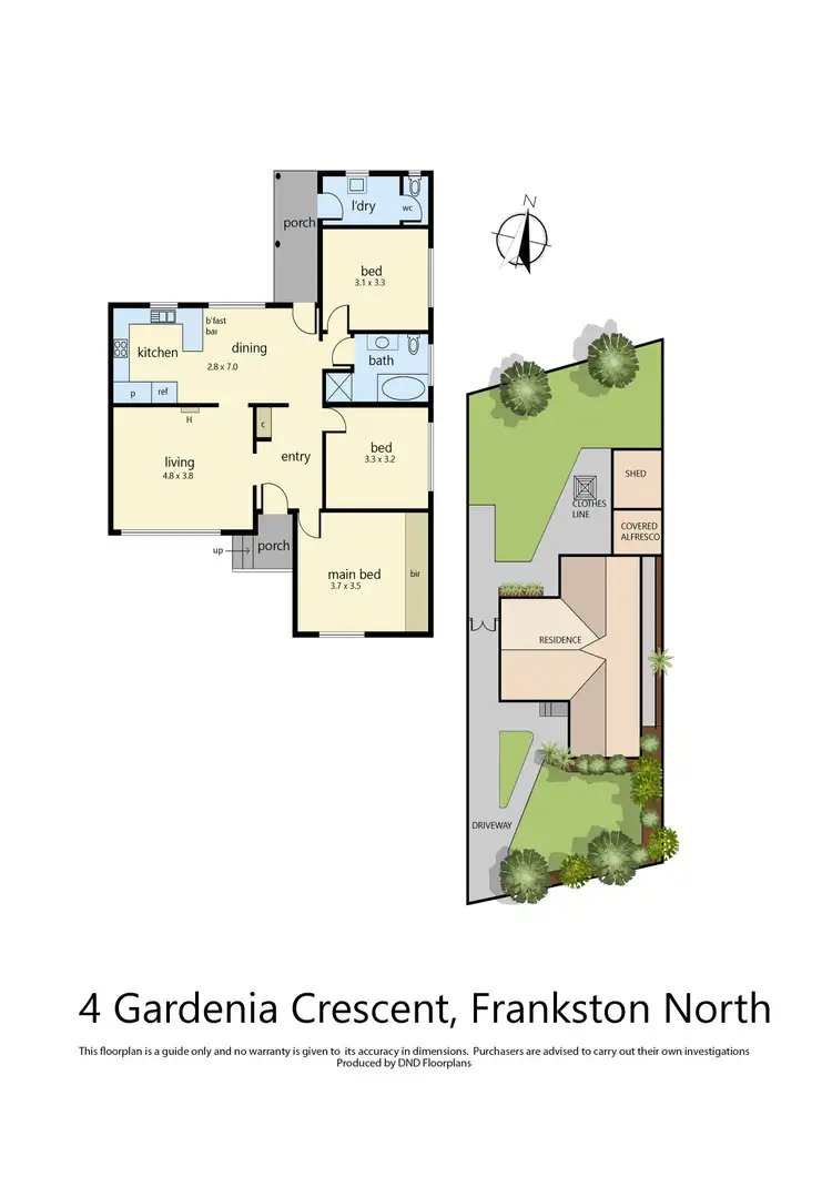 Floorplan of Homely house listing, 4 Gardenia Crescent, Frankston North VIC 3200
