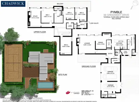 Floorplan of Homely house listing, 38 Greenway Drive, Pymble NSW 2073