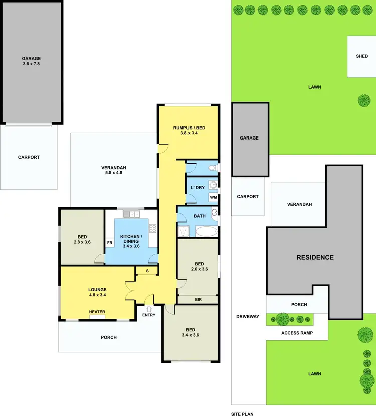 Floorplan of Homely house listing, 23 Cromwell Street, Glenroy VIC 3046