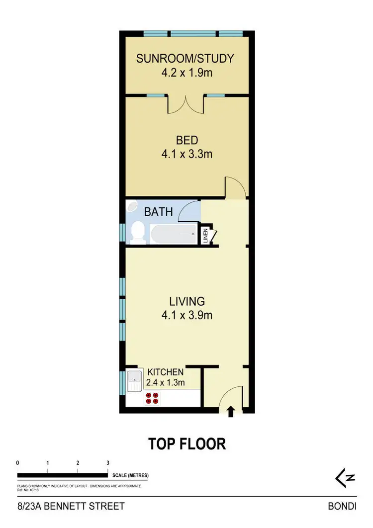Floorplan of Homely apartment listing, 8/23A Bennett Street, Bondi NSW 2026