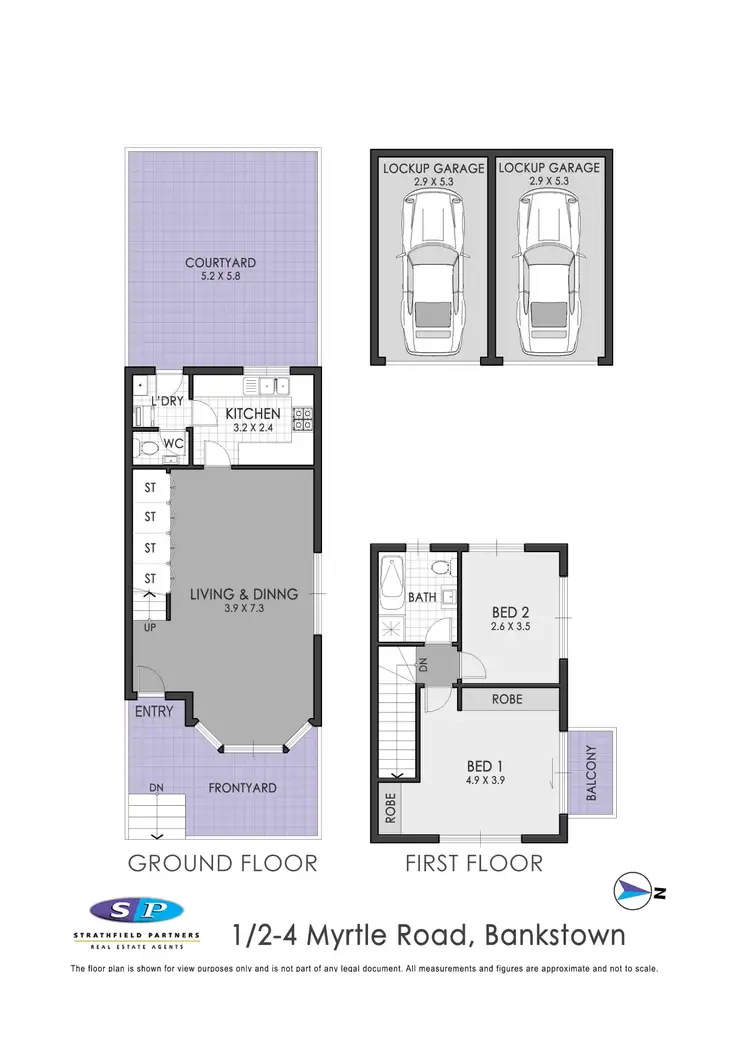 Floorplan of Homely townhouse listing, 1/2-4 Myrtle Road, Bankstown NSW 2200