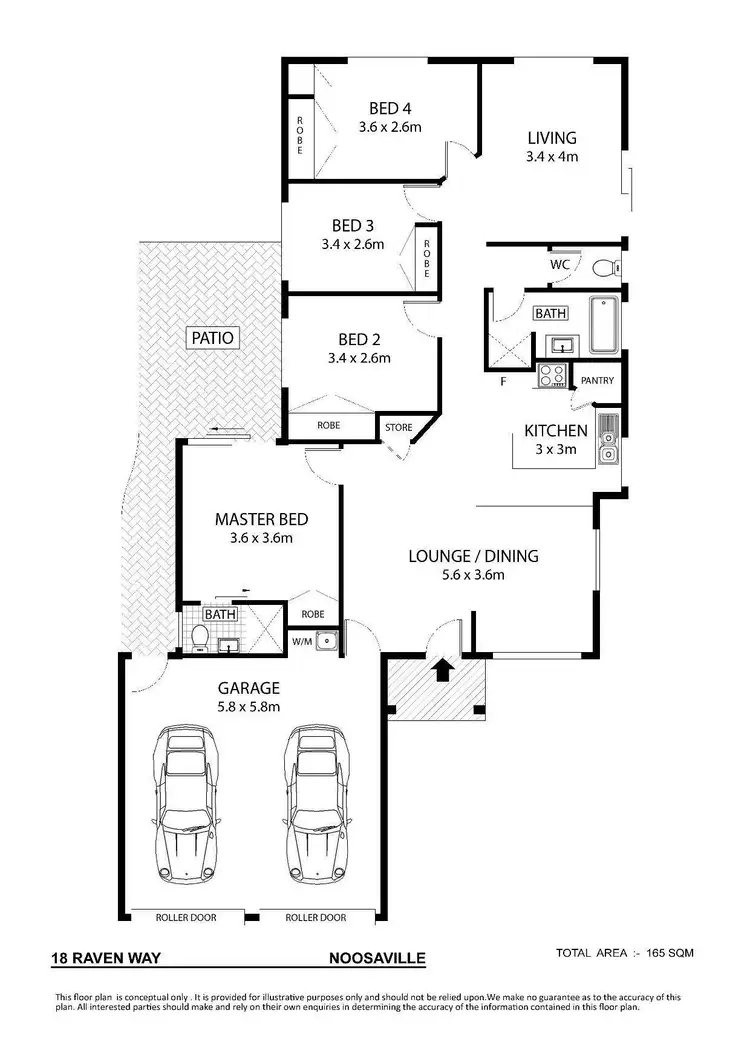 Floorplan of Homely house listing, 18 Raven Way, Noosaville QLD 4566