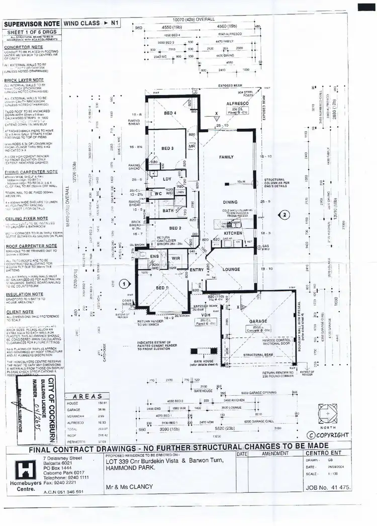 Floorplan of Homely house listing, 6 Burdekin Vista, Hammond Park WA 6164